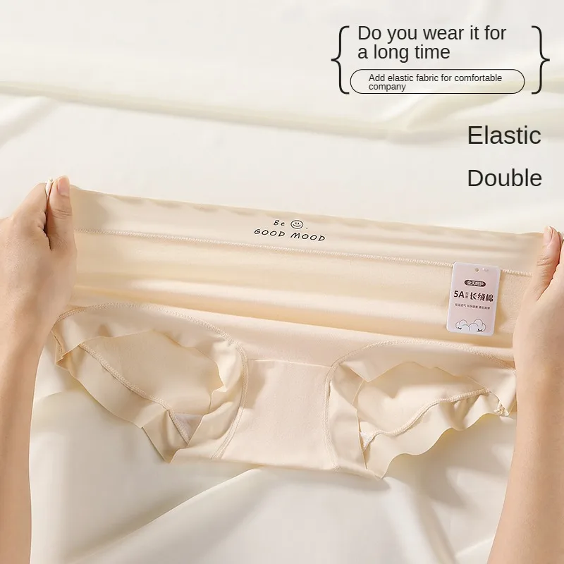 3PCS Female Underwear Antibacterial Pure Cotton Sexy Mid-rise Cotton Panties Woman Traceless Fashions Women\'s Intimate Intimates