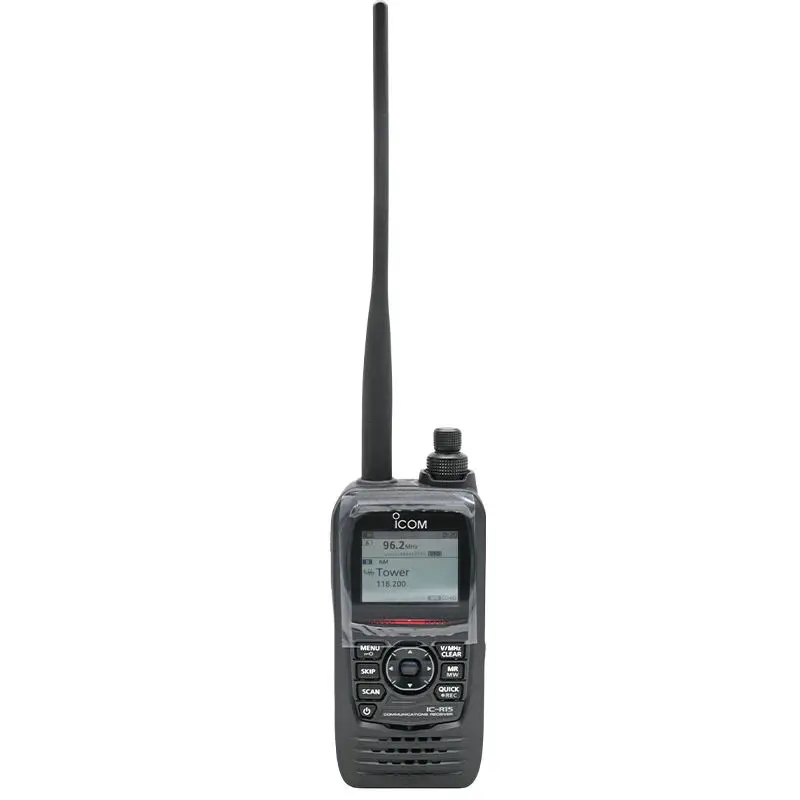 Icom IC-R15 Portable Wideband Communications Radio Scanner, VHF UHF Aviation Frequency Monitoring Receiver