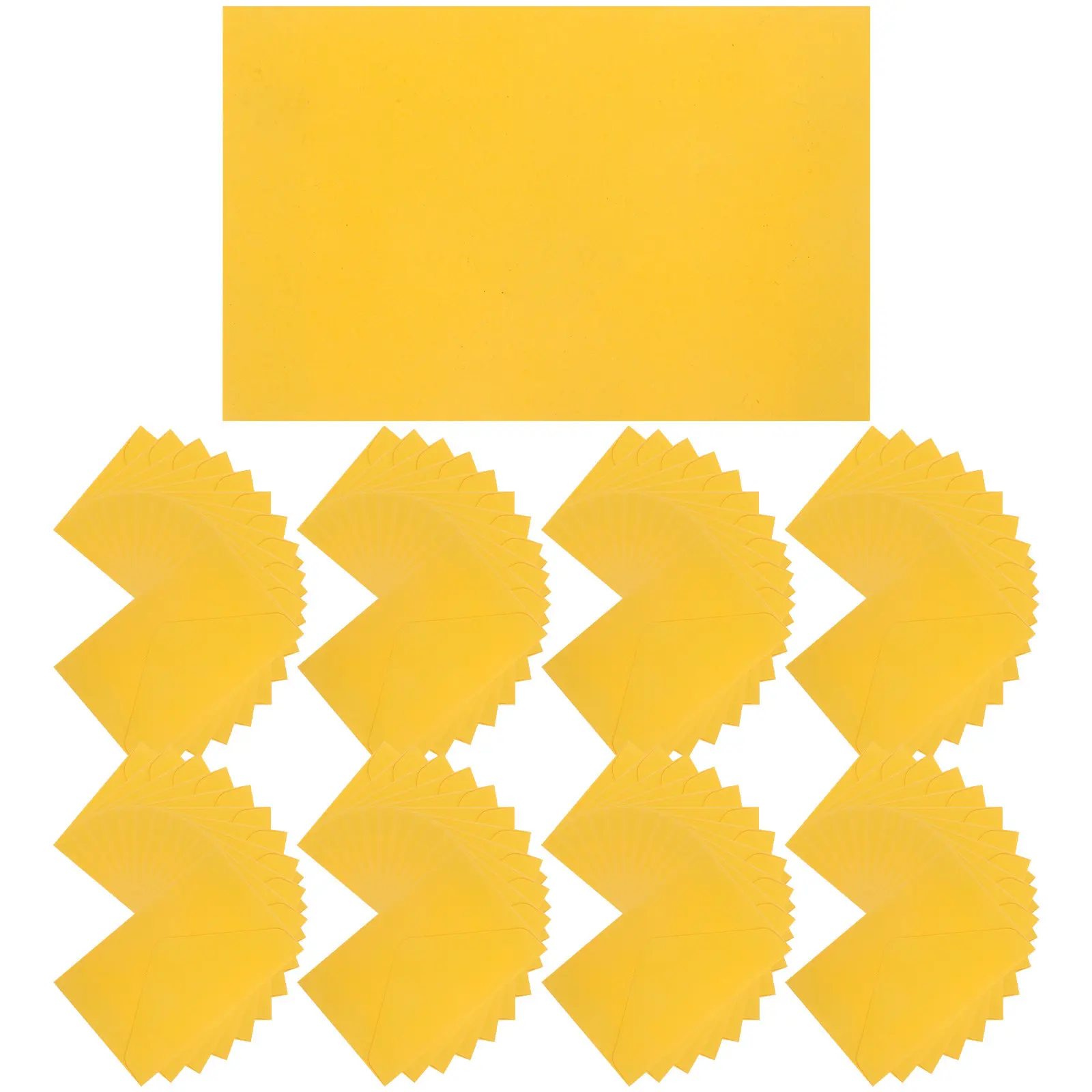 

100Pcs Gold Mini Envelopes Easy to Fold Seal Envelopes for Greeting Cards Party Favors Shower Bridal Shower Accessories