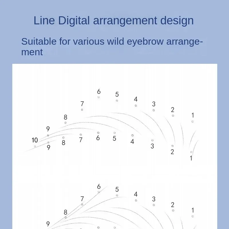 Semi-permanent wild Line Eyebrow Tattoo Practice Skin Eye Brow Training Skin Beginner Embroidery Silicone Simulated Tattoo Tools