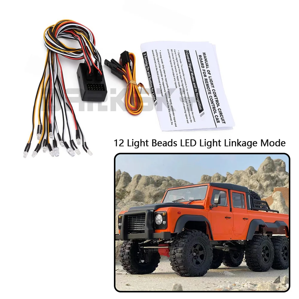 AUSTARHOBBY AXX4 AXX6 Original usine contrôleur de groupe de lumière LED Mode de liaison de lumière RC voiture sur chenilles 12 perles lumineuses