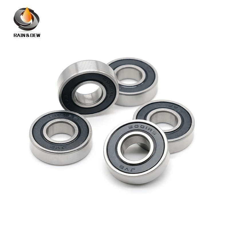 5PCS 6001RS Motor Grade Cover Sealed Deep Groove Ball Miniature Bearing ABEC-7 and 60,62,63,67,68,69,638 Series Bearings #5