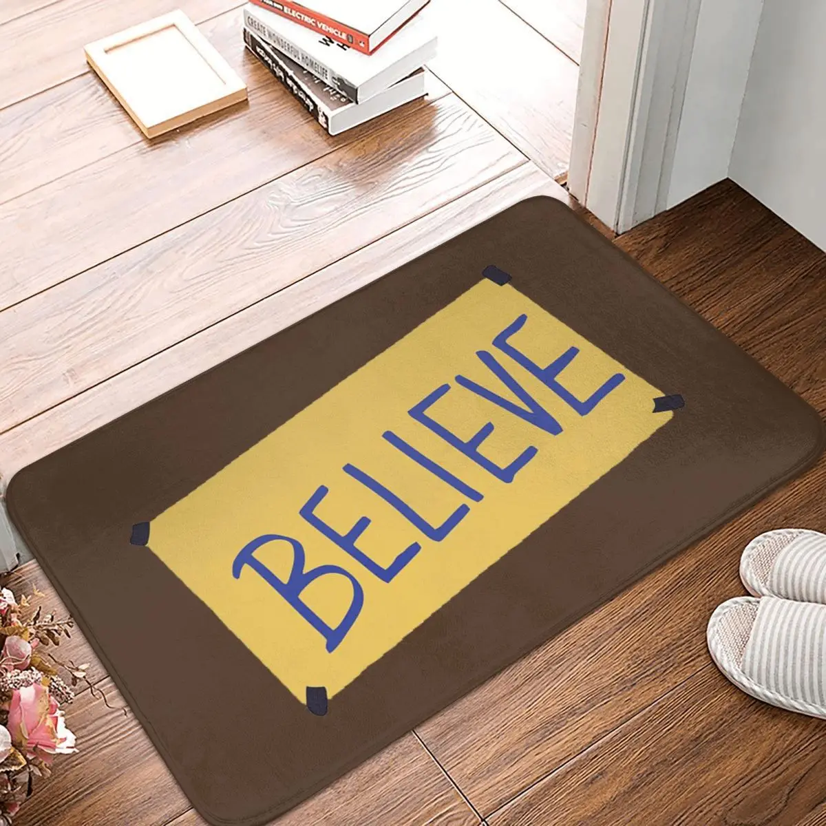 Ted Lasso-Believe Non-slip Doormat Floor Mat Durable Carpet Rug for Kitchen Entrance Home Bedroom Footpad Mats