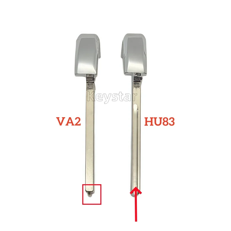 5pcs VA2 Car Smart Key Blank HU83 Keyless Remote Key Blade Emergency Insert Key Blade for Citroen DS4 DS5 C3 C4 Peugeot 308 508
