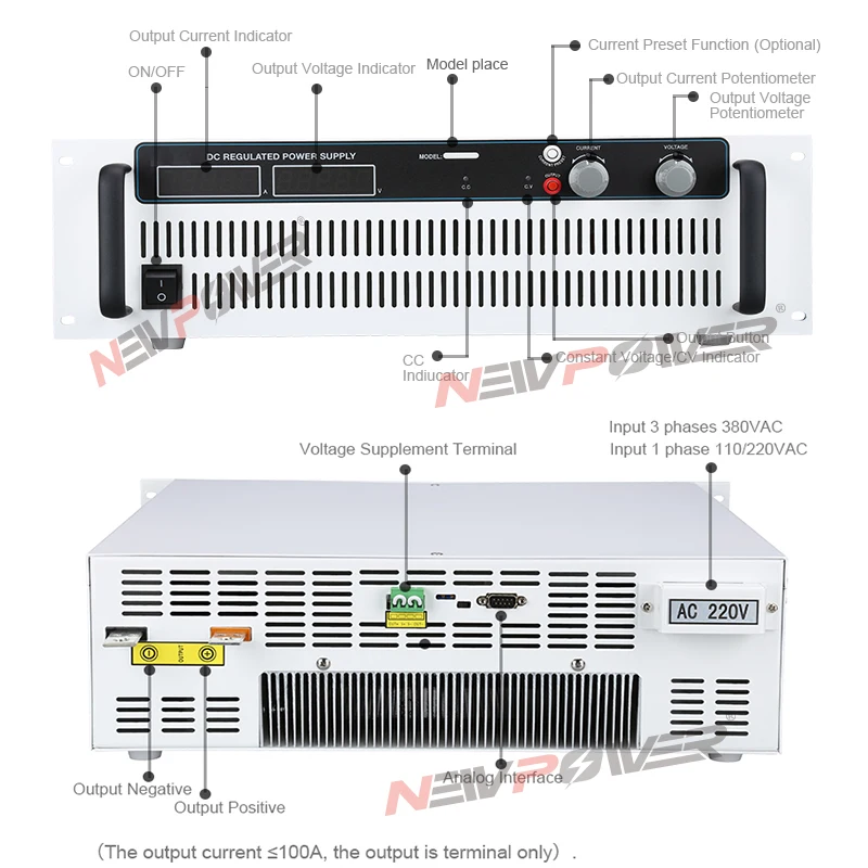 

Регулируемый источник питания постоянного тока 6 кВт, произведенный в Китае, 12В 500А, 15В 400А, 20В 300А, 24В 25А, 30В 200А, 32В, инвертор переменного тока 220В, 110В, 380В