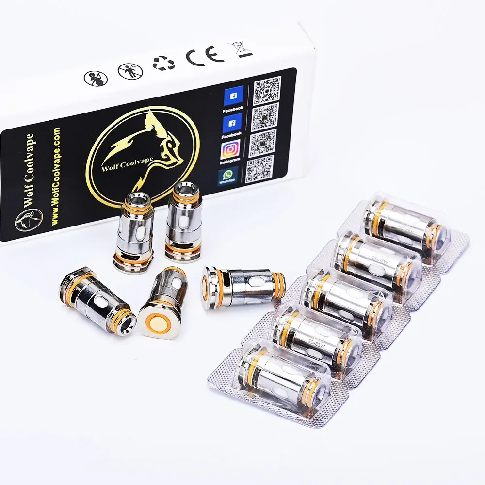 10 Aegis Boost Coil B Series 0.4ohm/0.6ohm MTL vape KA1 vape Zeus Nano Tank GV Boost Pods replacement coil - gallery image 4