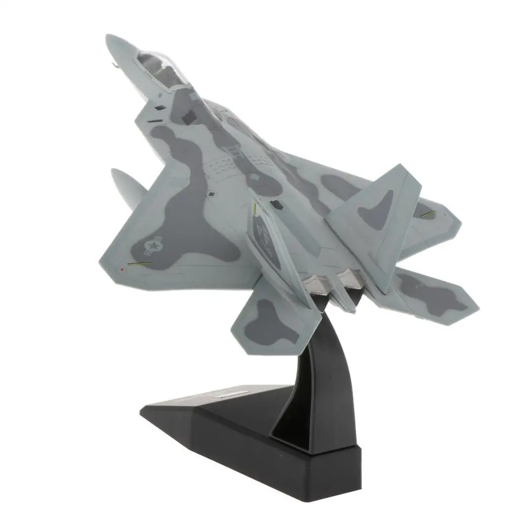 1:100 Scale American F-22 Fighter Airplane Model Aircraft Model Toy Kid Gift 1/100 F-22 Fighter Plastic Model Kit