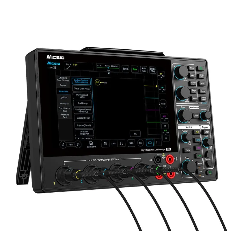 Maxgeek Micsig AHO14-200 Professional 200MHz 12-Bit High Resolution Automotive Oscilloscope for Automotive Diagnostic Test