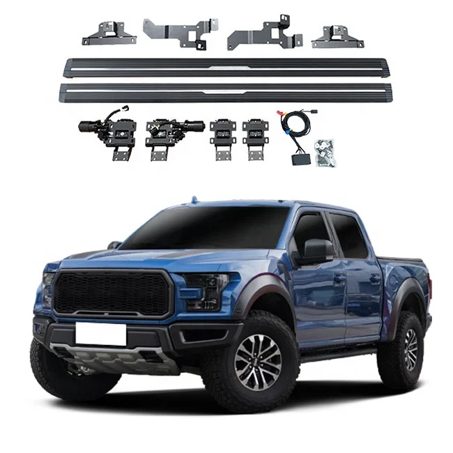 Customized Aluminum alloy bracket Pickup electric side steps for ford F150 CREW CAB 2008 2014 powered steps