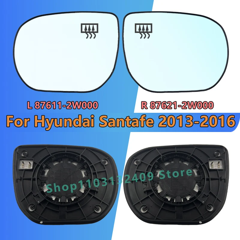 For Hyundai Santafe 2013 2014 2015 2016 Left/Right Side Rearview Mirror Glass/OEM:87611/21-2W000/Car accessories Replacement