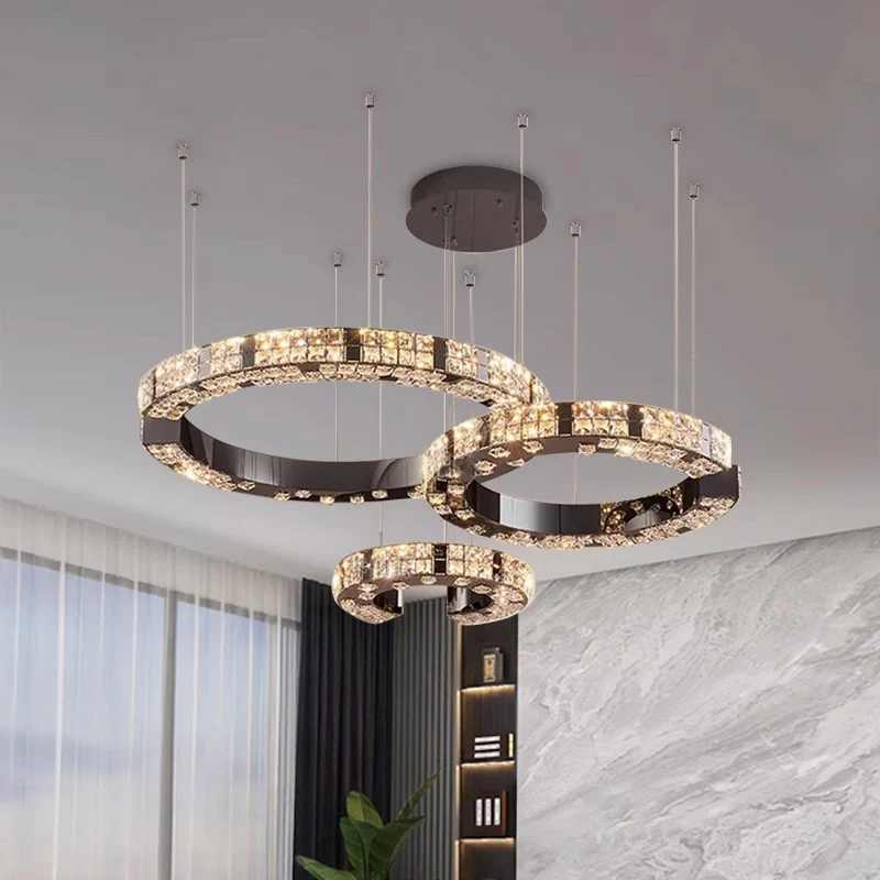 

home decorationPendant lights, luxury crystal living room chandelier, bedroom Pendant lamp, ceiling light, indoor lighting