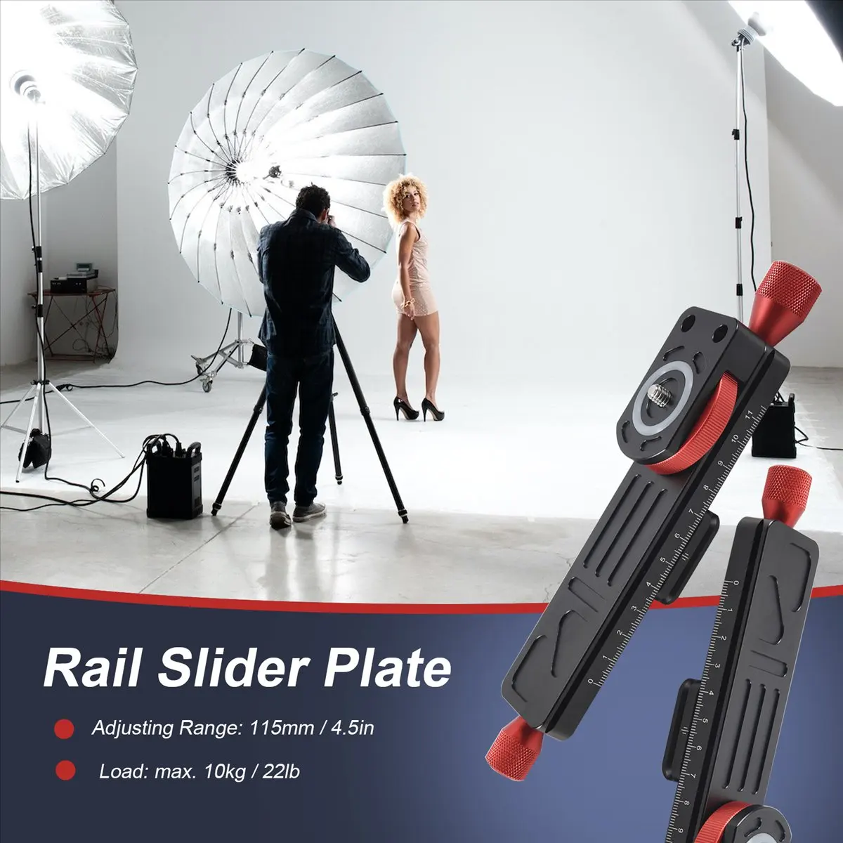 All Metal Wormdrive Macro Rail Fine Focus Focusing Arca / Lever Clamp Compatible