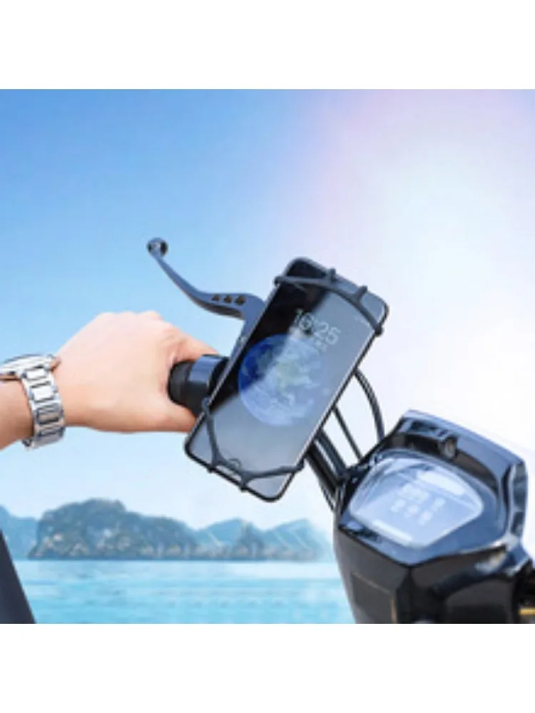 AliExpress FTBTOC Hot Sale Elastic Silicone Anti Drop Waterproof Phone Mount Bracket For Bike Motorcycle E-Scooter Shared Bicycle Mobile Holder