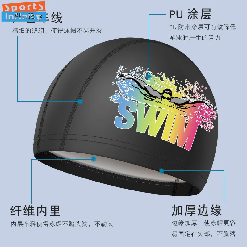 Professional Swimming Cap for Men Women Waterproof Printed Swimming Caps Ear Protection Swim Caps for Women Pool Accessories