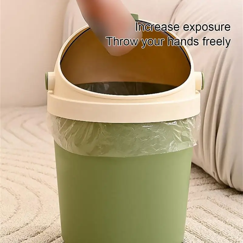 Dormitory Dustbin Attractive Compact Size Beautiful Easy To Use Versatile Student Mini Trash Fashion Living Room Trash Can Light