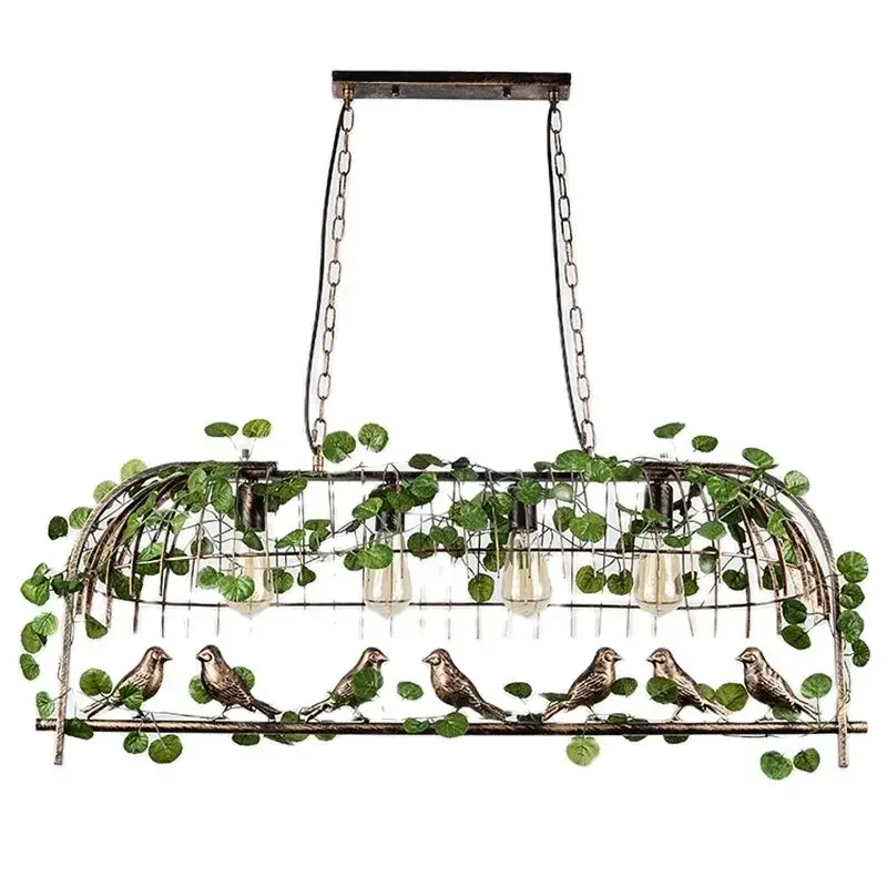 

Vintage Creative Iron Pendant Light Bird Cage Industrial Pendant Lamp for Cafe Restaurant Bar Coffee Shop Dining Room Home Decor