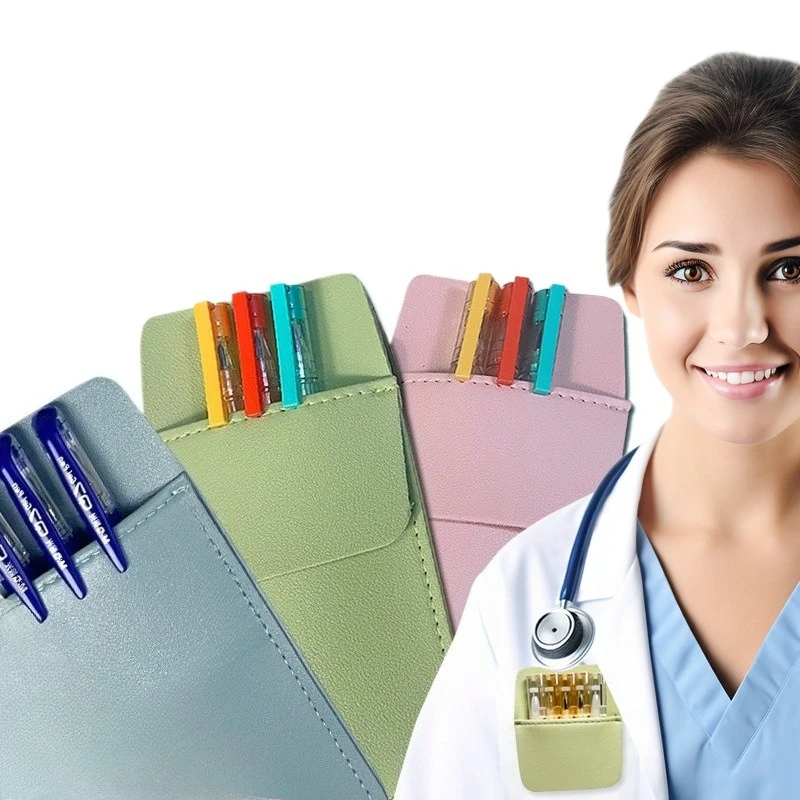 1Pc Thickened Medical Pencil Case Nurse Doctor Clothes Pocket Protective Pens Organizer Pouch Double Layers Anti-dirty Pens Bag
