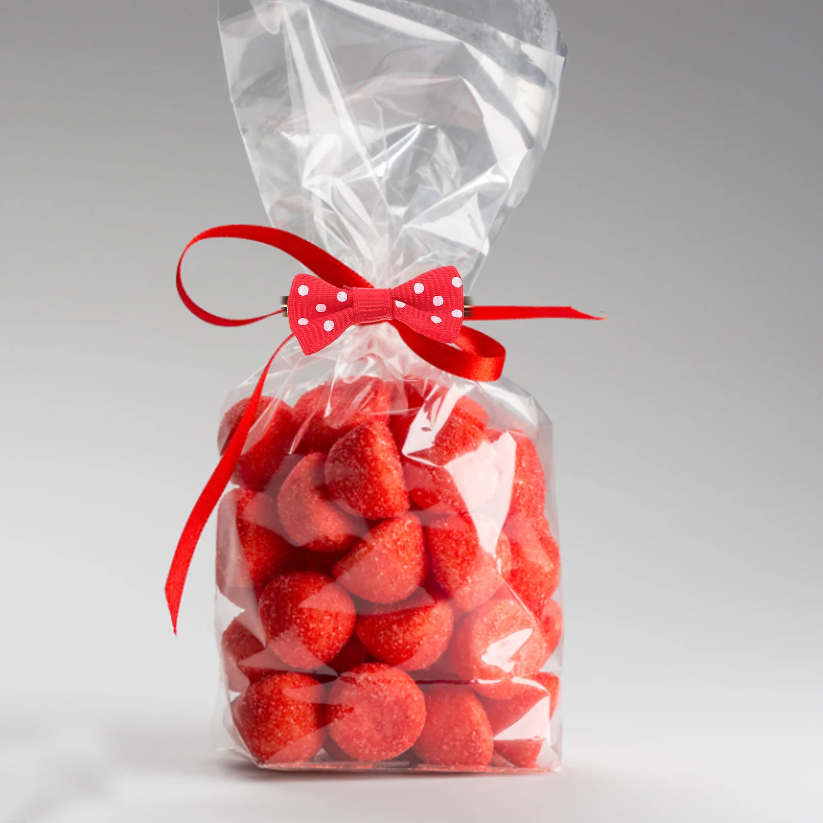 

100Pcs Lollipop Twisted Tie Baking Sealing Bows Bright Colorful Dessert Packaging Ribbon Gift Bags Bowknots Lollipop Twisted Tie