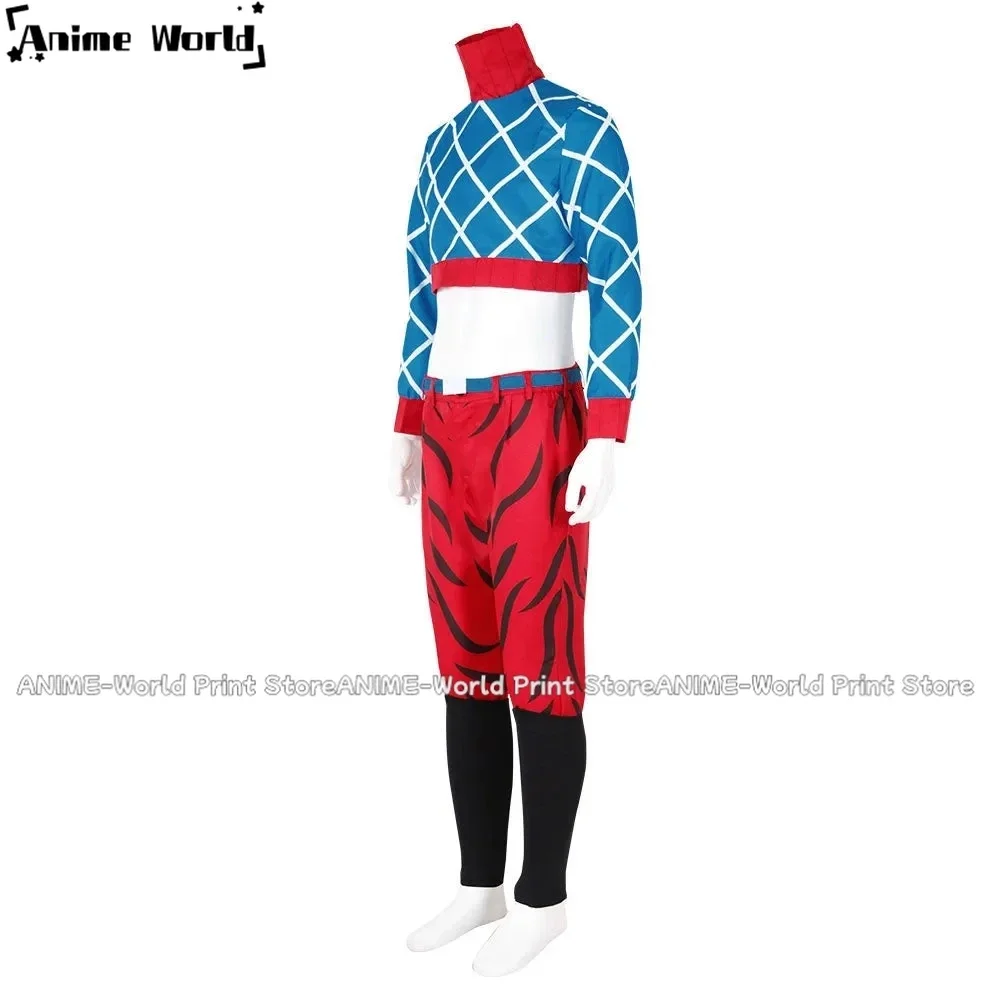 

《Custom Size》Game Golden Wind Guido Mista Cosplay Costume Any Size With Hat
