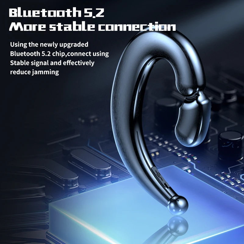 Knochen leitungs kopfhörer Tws Bluetooth 5,2 drahtlose Kopfhörer Sport Headset wasserdichte Geräusch reduzierung hängendes Ohr für Telefone