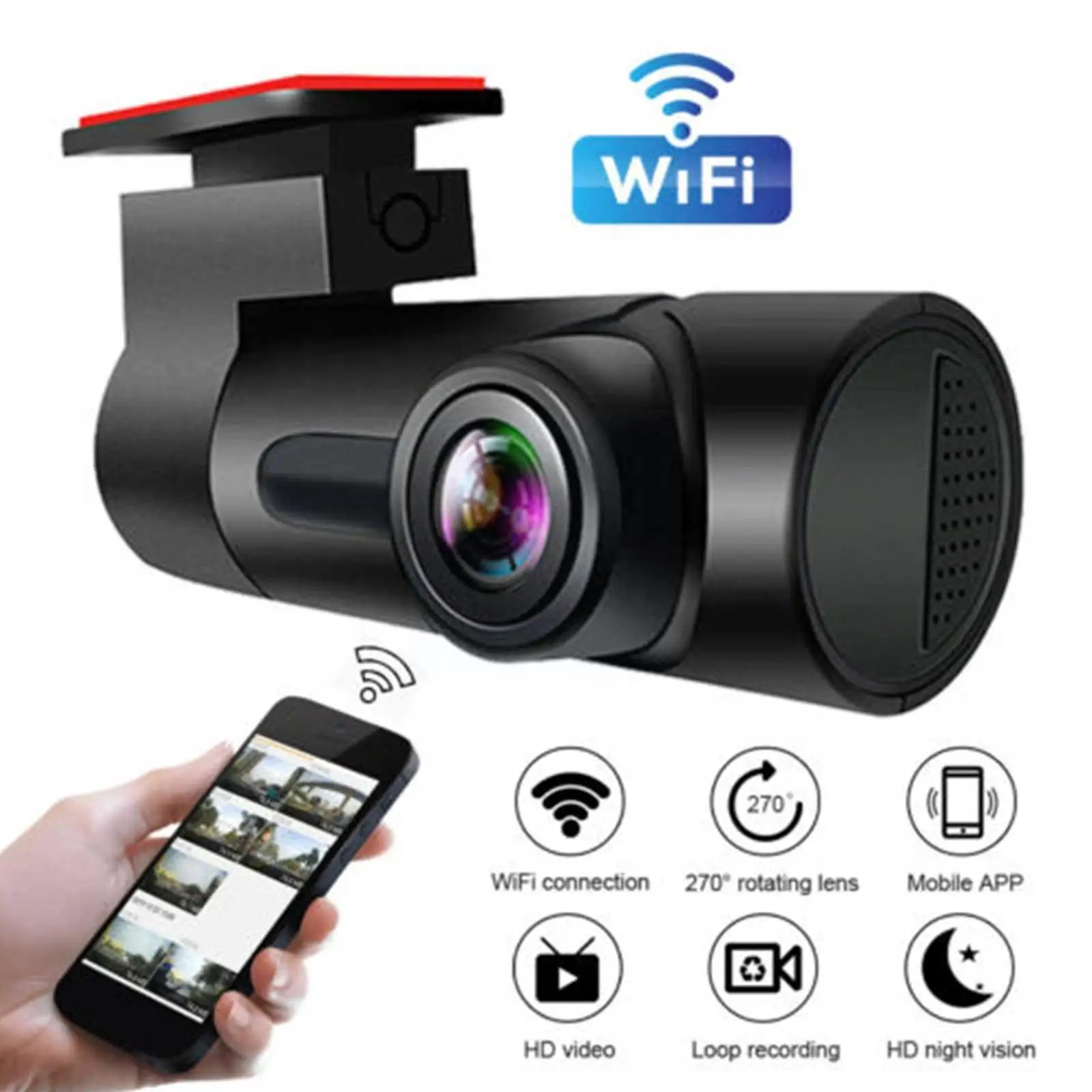 

Wifi Dash Cam For Car DVR HD 1080P Dash Cam Auto Recorder Video DashCam Black Box Car Camera Driving Recorder