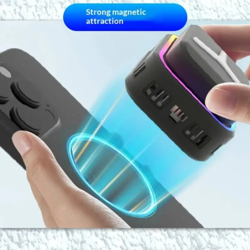 AI Variable Frequency Magnetic Phone Cooler Semiconductor Refrigerator Built-in Wireless Charging Function Rapid Heat Reduction