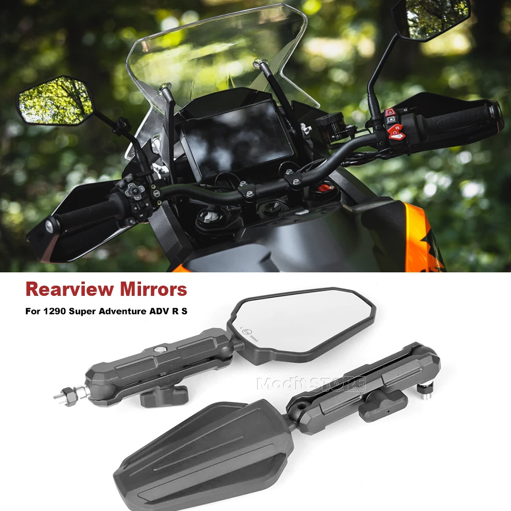 

﻿ Для 1290 Super Adventure ADV R S 2022-2024 аксессуары для мотоциклов регулируемое вращающееся зеркало заднего вида боковые зеркала пара