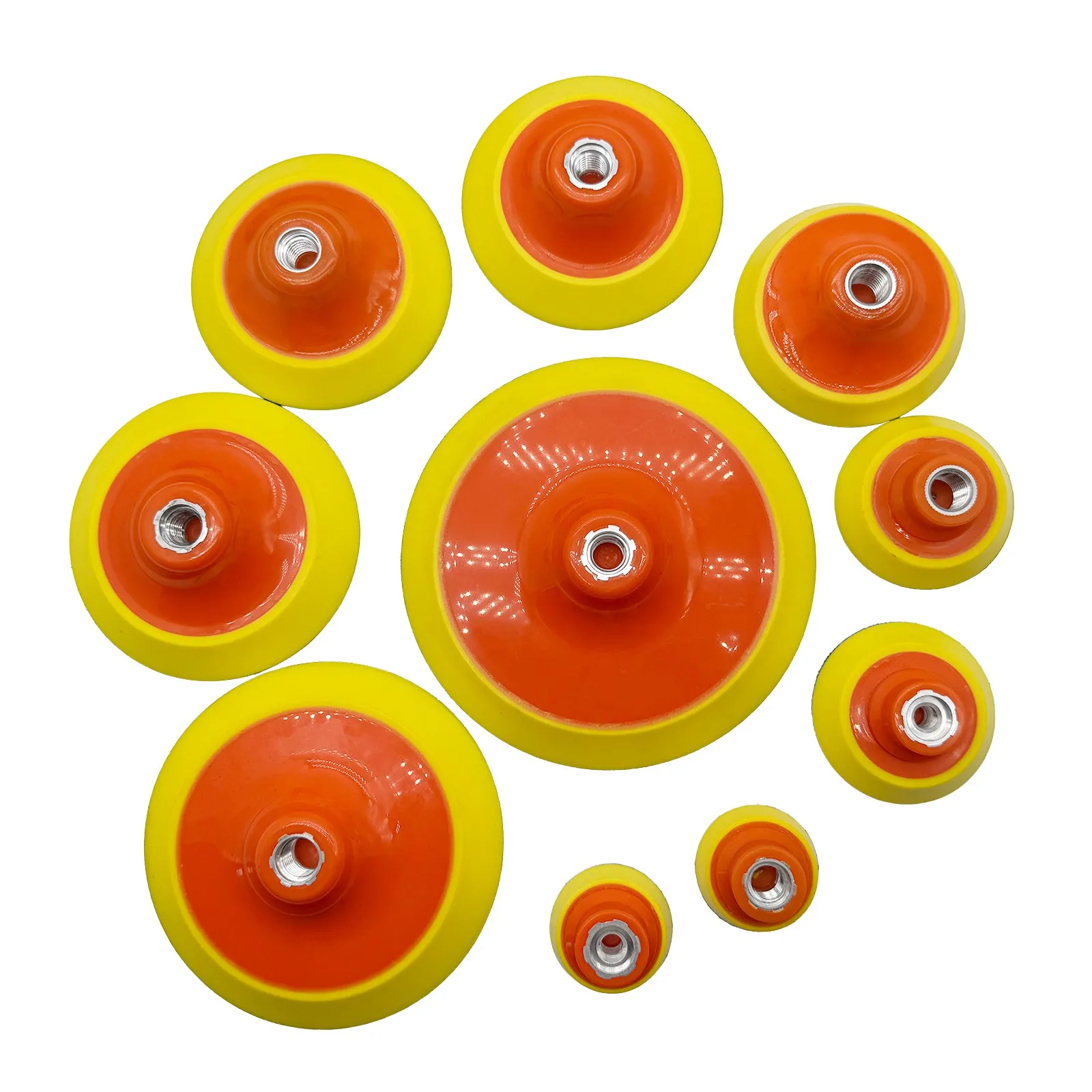 

1 шт., 2/3/4/5/6/7 дюймов, опорная пластина M14 M16, шлифовальная пластина для шлифовального станка и полировальные подушечки, шлифовальные инструменты для полировки