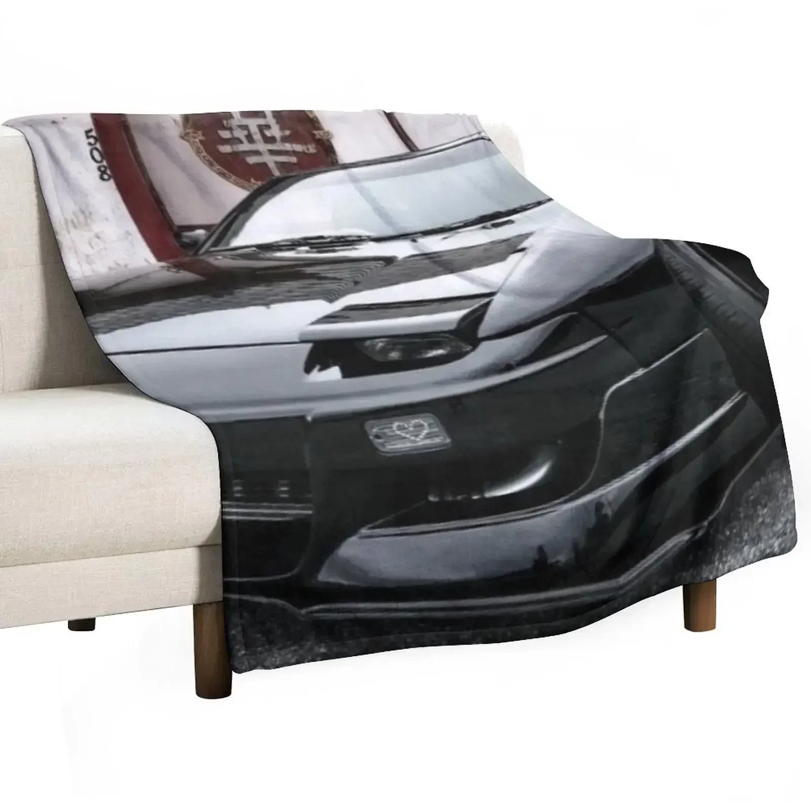 

Black MR2 Throw Blanket Heavy Personalized Gift Decorative Beds Sofa Blankets