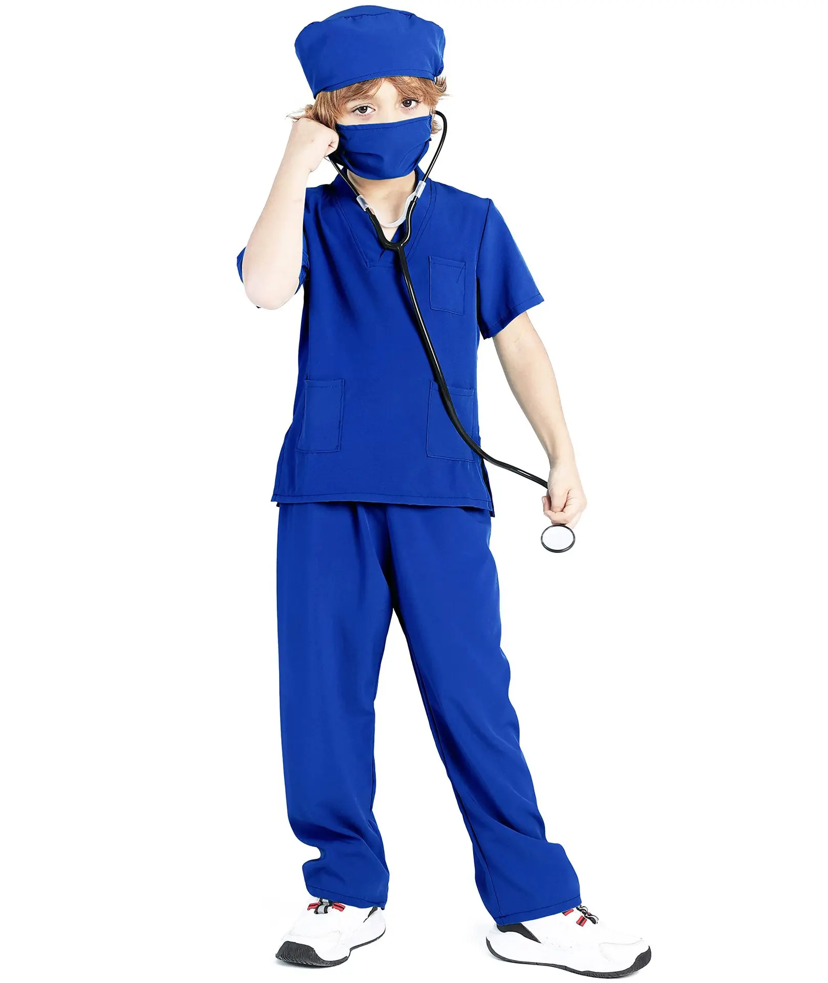 Kids Cosplay Clothes Boys Girls Doctor Nurse Uniforms Shirt Pants Fancy Toddler Role Play Halloween Costumes Carnival Party Suit