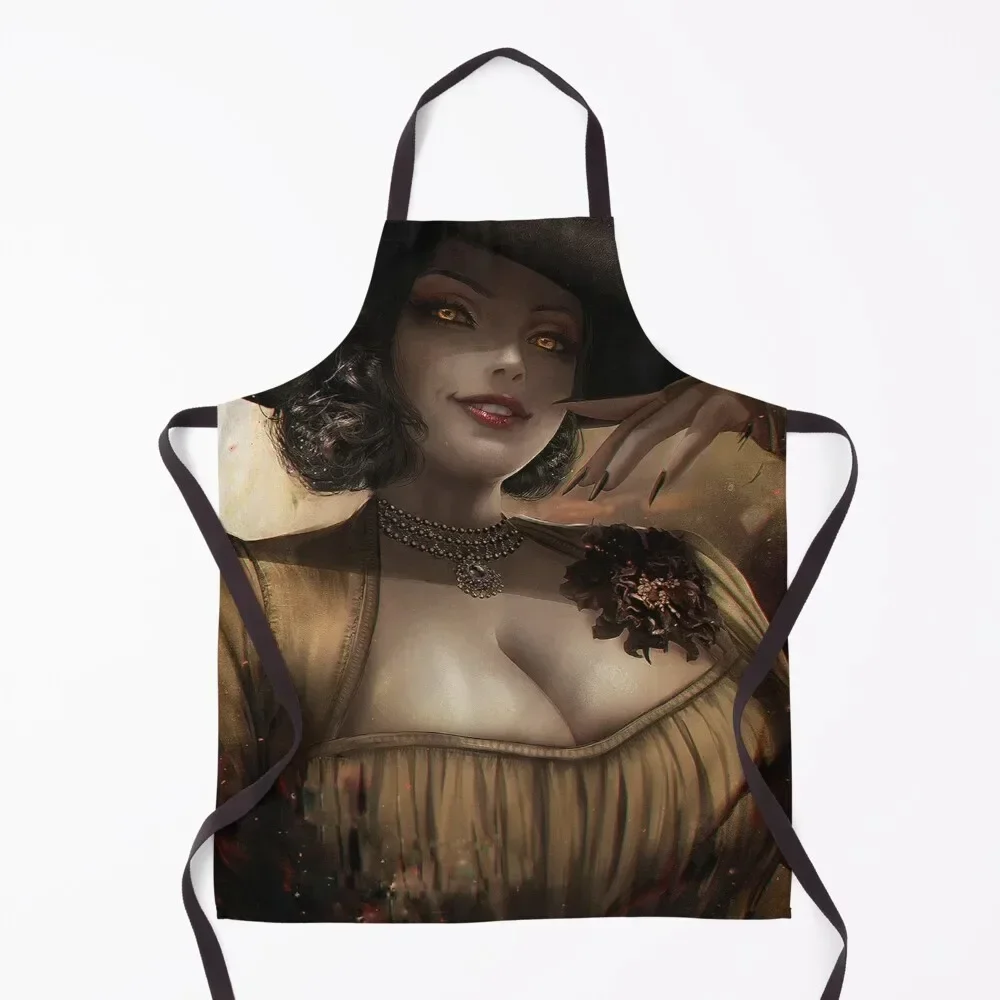 

Lady Dimitrescu by Axsens Apron All For Kitchen And Home chef for man Household Items Useful Apron