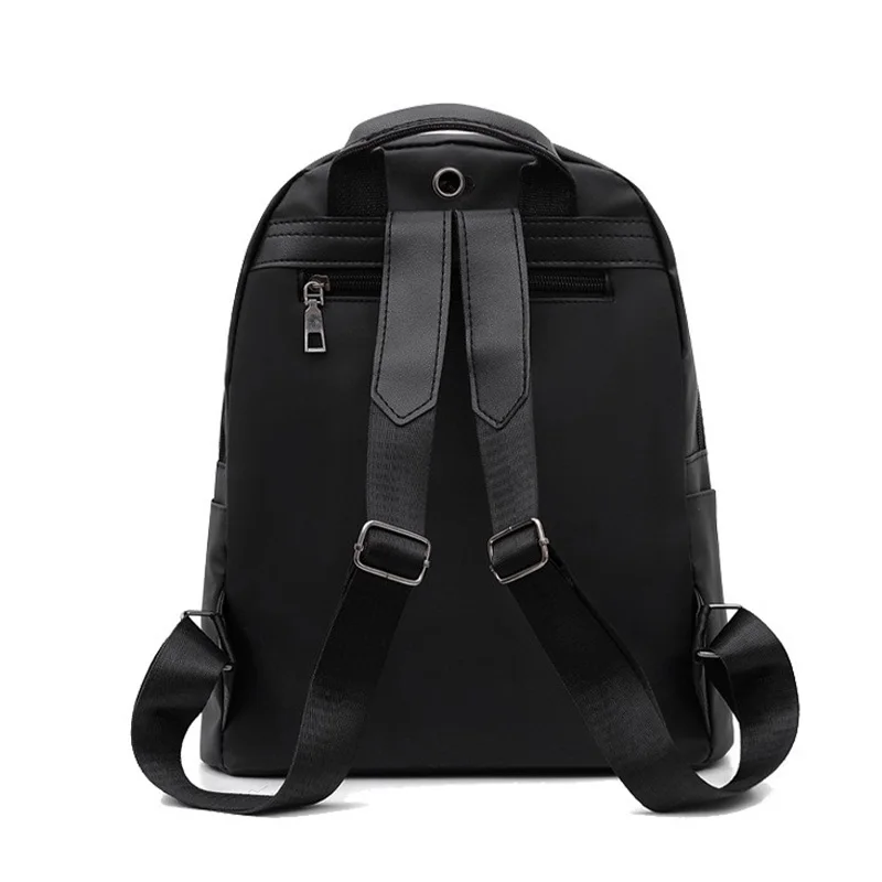 New Korean version versatile, fashionable, casual, large capacity soft leather outdoor shopping, portable travel backpack