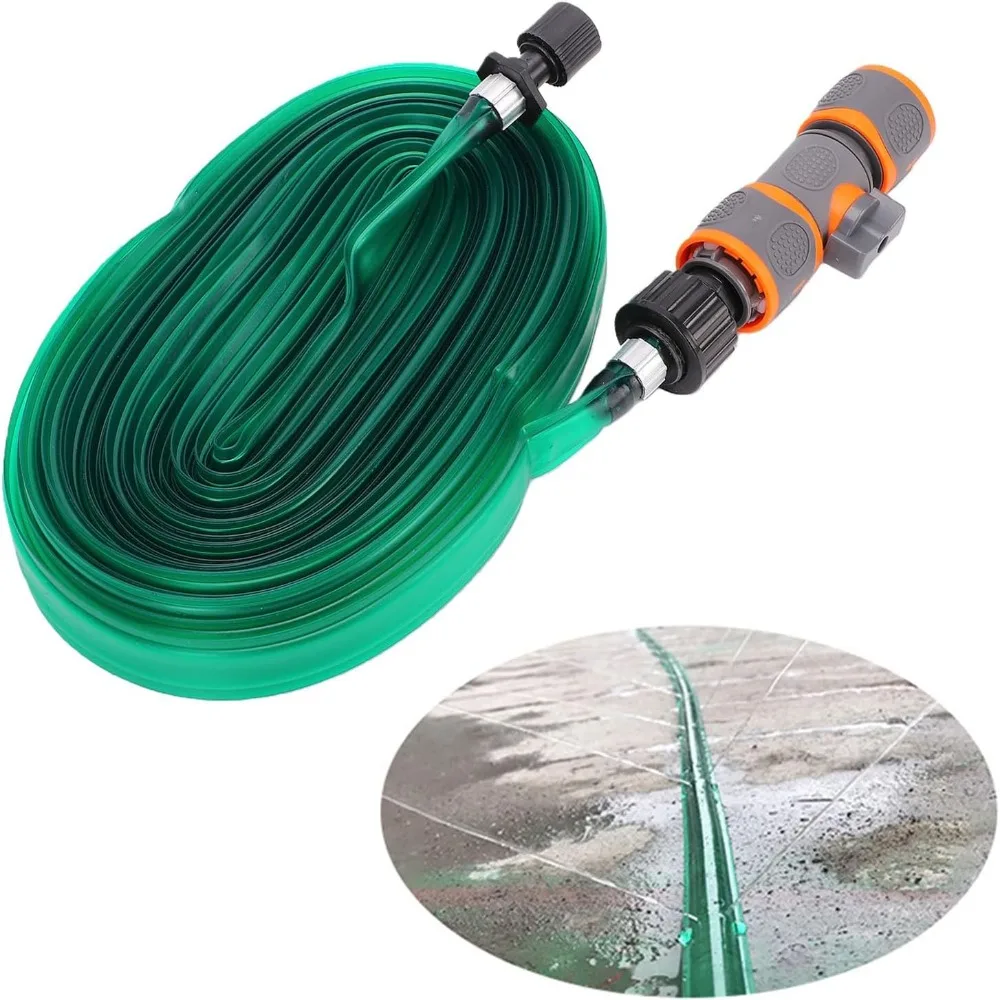 Flexible Garden Watering Hose 15 M PVC Garden Hose with Connector With Dual Quick Connect Lawn Watering Hose
