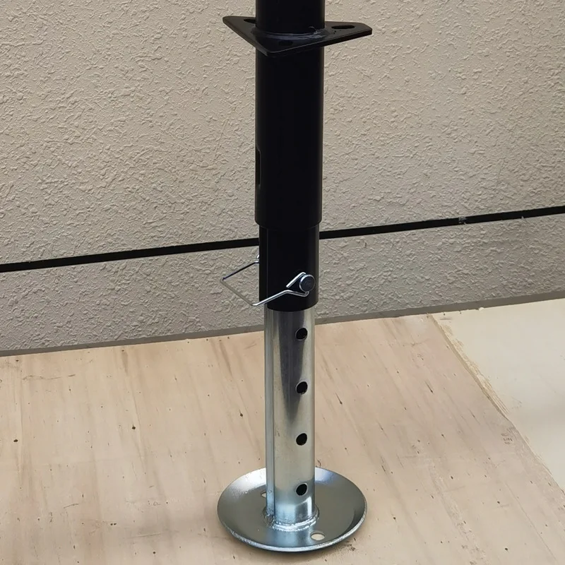 10PCS hand-cranked RV lifting and parking bracket A-type trailer jack support foot disassembly baseplate JF100 accessories