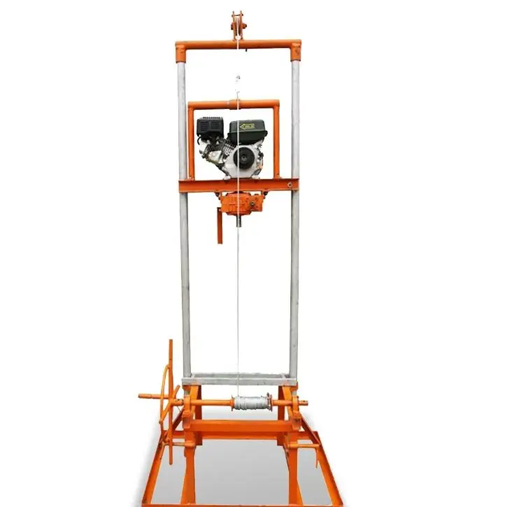 

Customized Mini 80m Water Well Drilling Rig Petrol Diesel Powered Lightweight Manual Borehole Machine For Sale