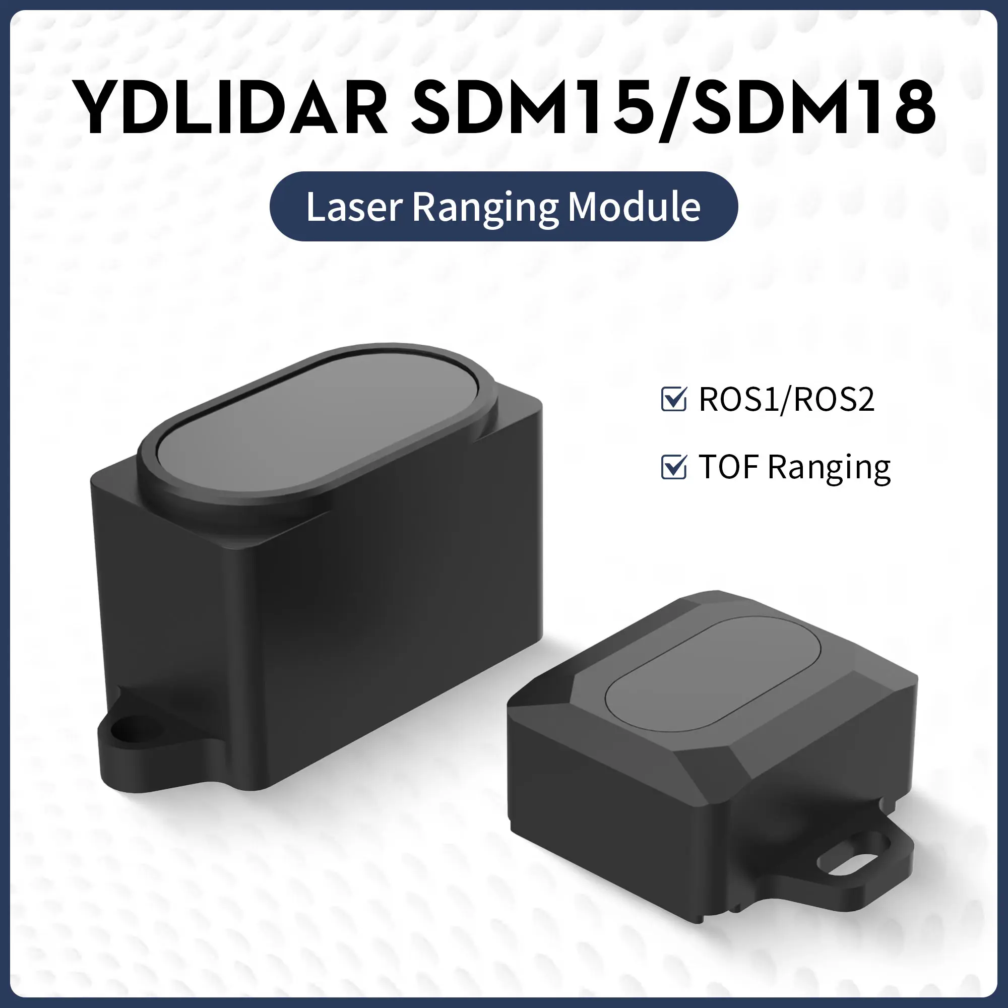 

YDLIDAR SDM15 High Precision Laser Ranging Sensor Module TOF Range 15M Anti-Glare 60kLux For ROS ROS2 RaspberryPi Jetson Robotic