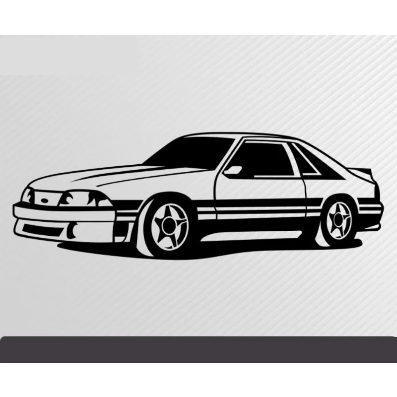 Fox body Mustang Gt l Men T-Shirt Casual Racing Car Fans Logo Enthusiast T-shirt Graphic Summer Short Sleeves