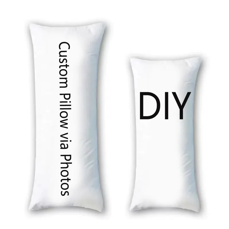 

Custom DIY Dakimakura Pillow Case, Personalized Photo Print Body Pillow Cover, Custom Picture Anime Hugging Pillowcase Home Bed
