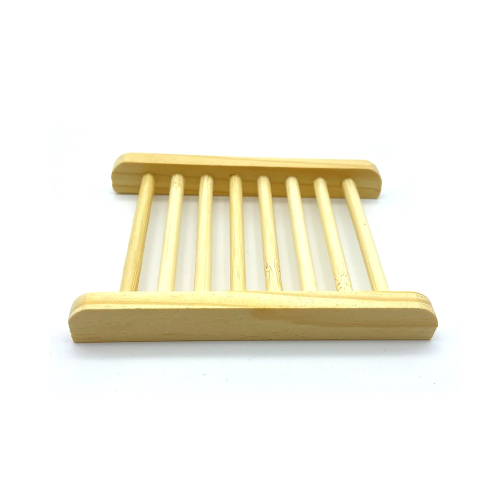 2Pcs Eco-friendly Wood Soap Box - Natural Soap Dish Tray Holder for Kitchen/Bathroom/Travel