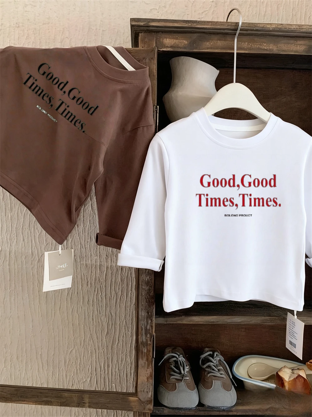 

1 To 7Years Baby Letter Printed TShirts Pure Cotton Clothing Simple Versatile Base Shirt Casual Long Sleeve New Design Tees