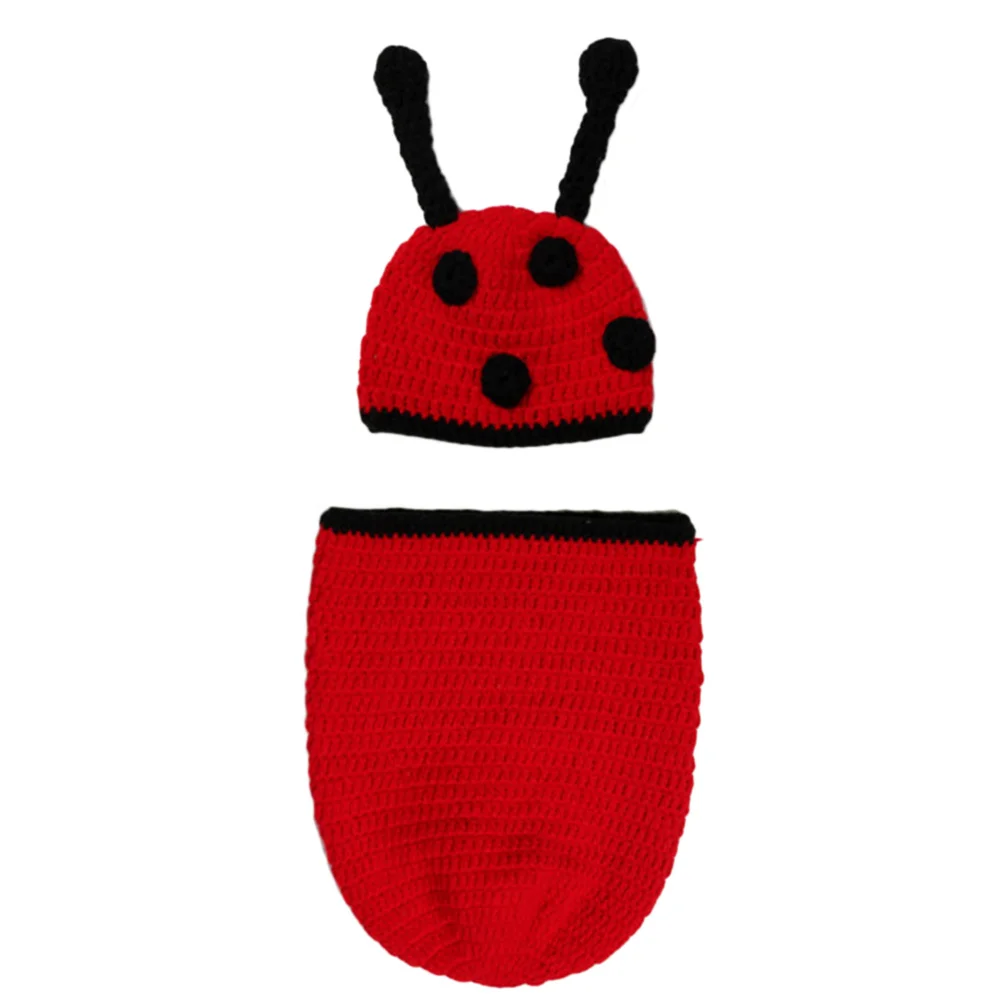 

Red Baby Sleeping Bag Knitted High Quality Baby Photo Props Newborn Infant Photography Outfit Newborn Props