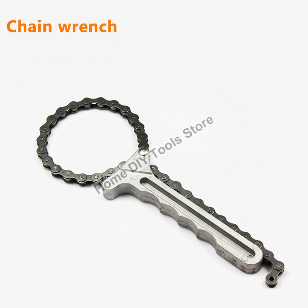 Universal Oil Chain Wrench Fuel Filter Filters Remover Tool Car Engine Torque Grip Spanner Plier