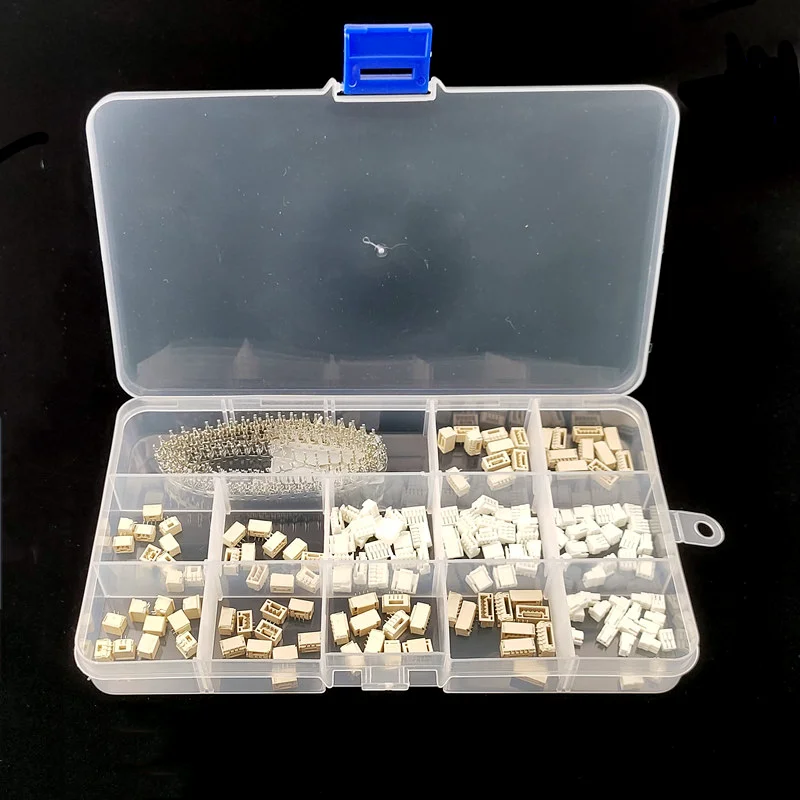 440pcs/Box GH1.25 2p 3p 4p 5 Pins 1.25mm Pitch Terminal Kit / Housing / SMD Pin Header Connector Wire Adaptor GH Kits