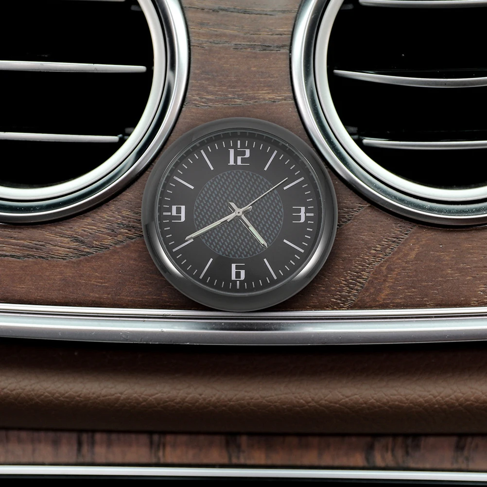 

2Pcs Vehicle Clock Digital Adhesive Car Auto Dashboard Mini Clock Premium Steel Glass Accurate Long-Lasting Time Display