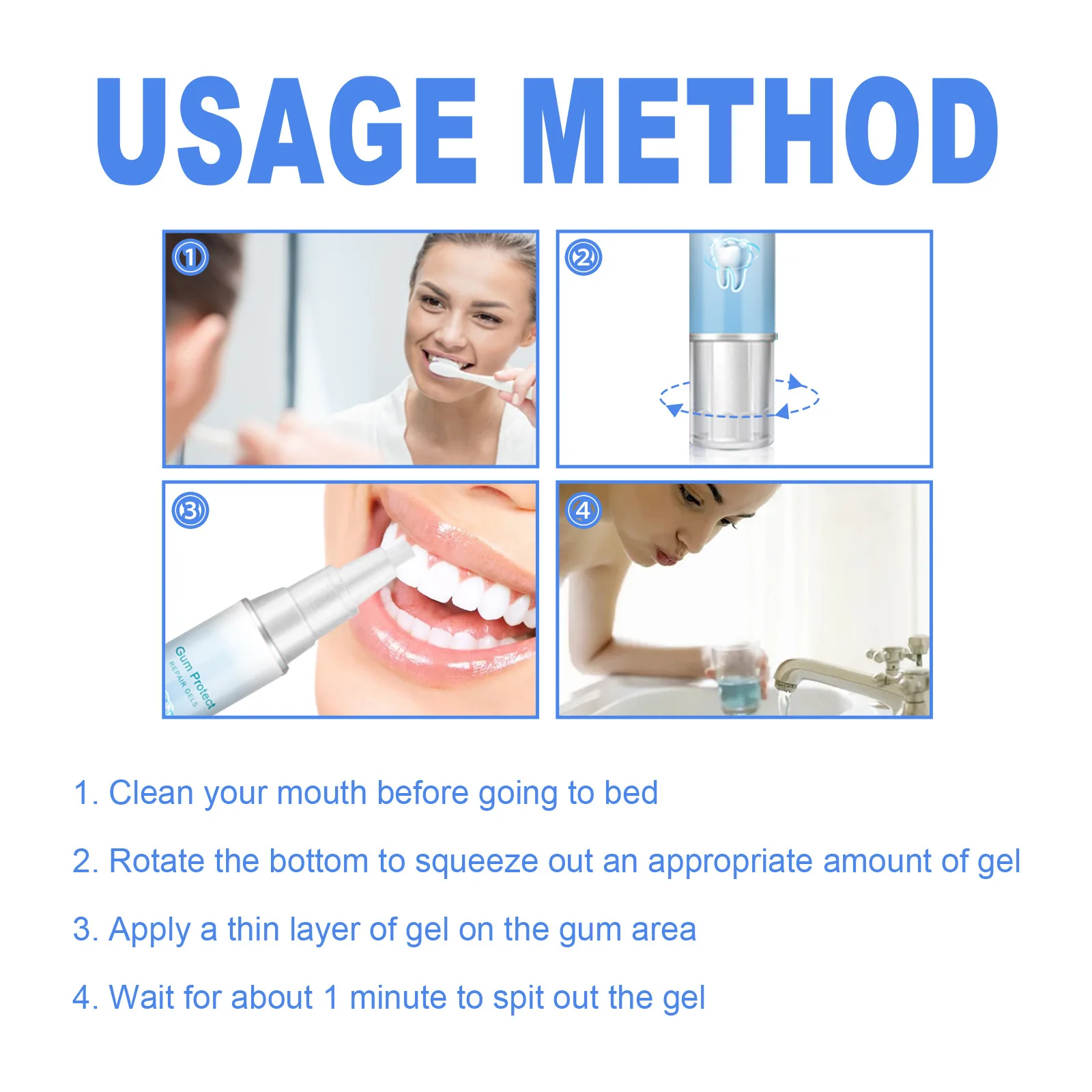 Gum Recession Treatment Gel Stop Bleeding Strengthen Gums Dentizen Portable Oral Care Bad Breath Repairing Tooth Whitening Pen