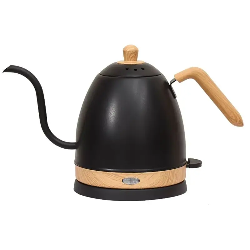 ABMI-Kettle Hand-Made Coffee Pot Food Grade Stainless Steel Slender Mouth Electric Kettle Tea Gooseneck Pot (EU),