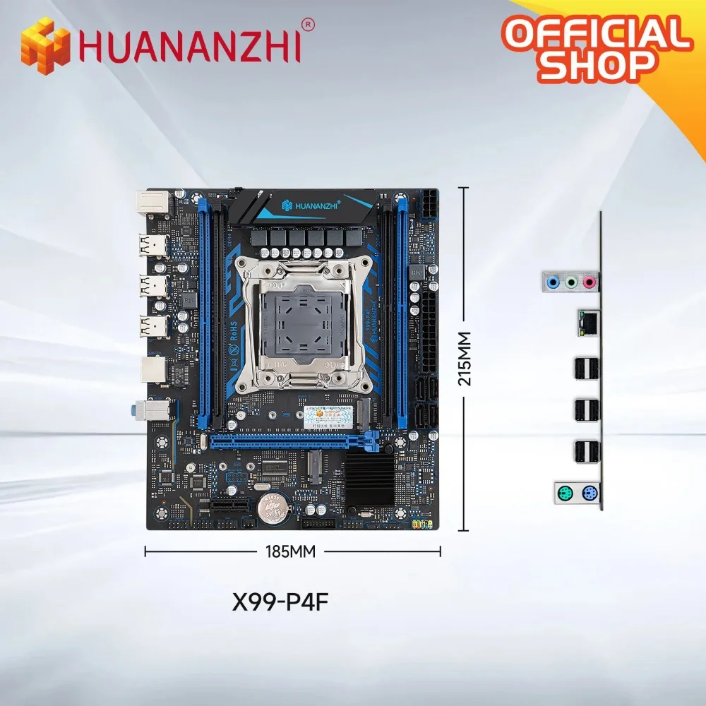 HUANANZHI X99 P4F LGA 2011-3 Xeon Kit combinado de placa-mãe com processador Intel E5-2667 V4 2x8GB DDR4 Memória sem ECC Suporte NVMe