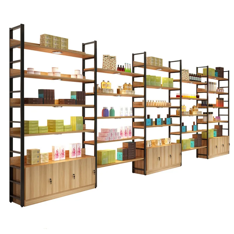 Supermarket shelves general merchandise display rack Convenience store multi-layer rack Multifunctional cosmetics display