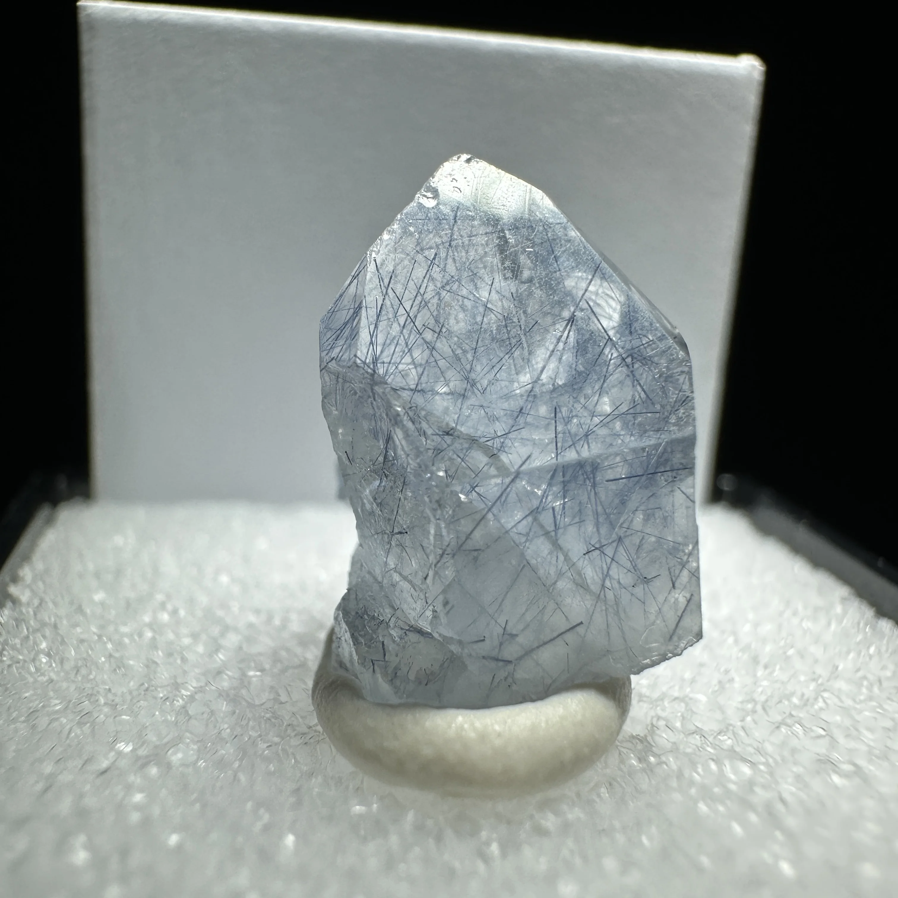Natural Brazil Dumortierite Blue Rabbit Fur Mineral Specimen Raw Energy Crystal Healing Stone Suitable Meditation Small Size