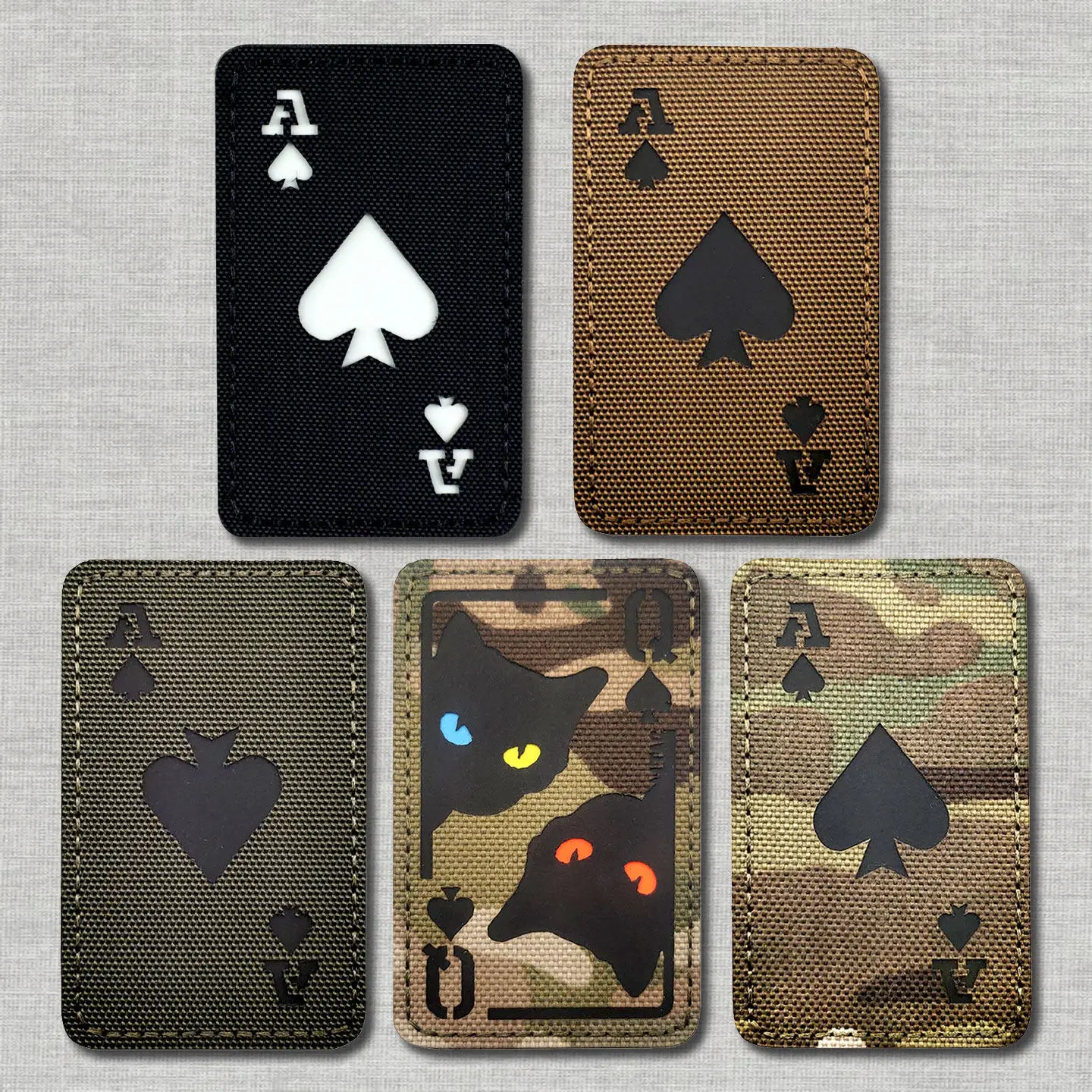 Creative Playing Cards - Club Ace Magic Patch Badge - Outdoor Tactical Morale Badge Arm Badge Personal Backpack Accessory Patch